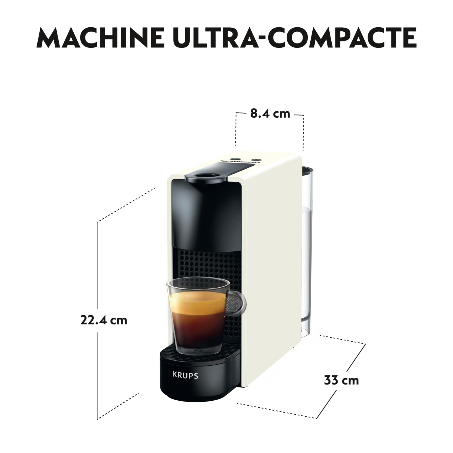 Navisto Machine à Café Essenza Mini Blanche Cafetière Capsule de Café