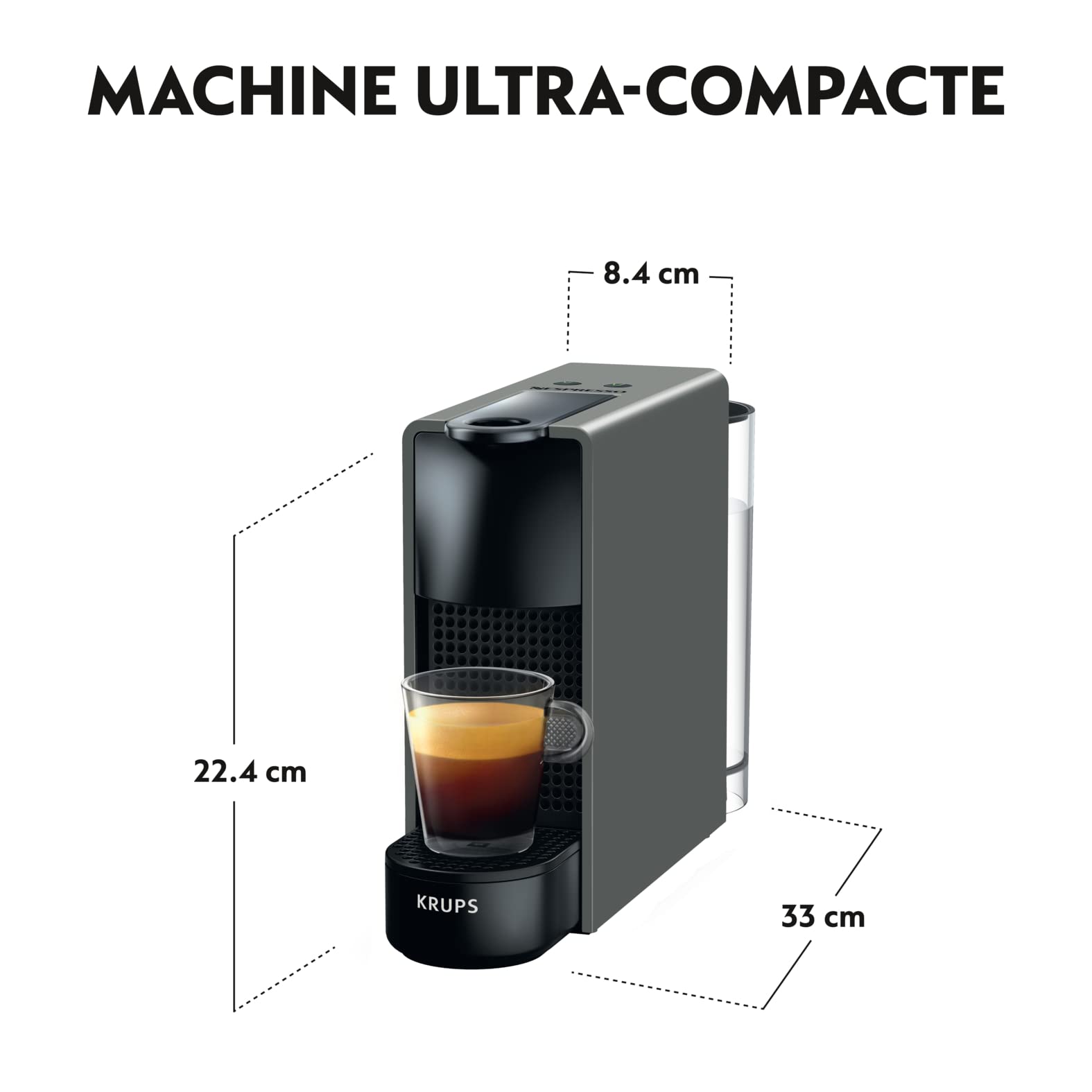 Navisto Machine à Café Essenza Mini Gris Intense Cafetière