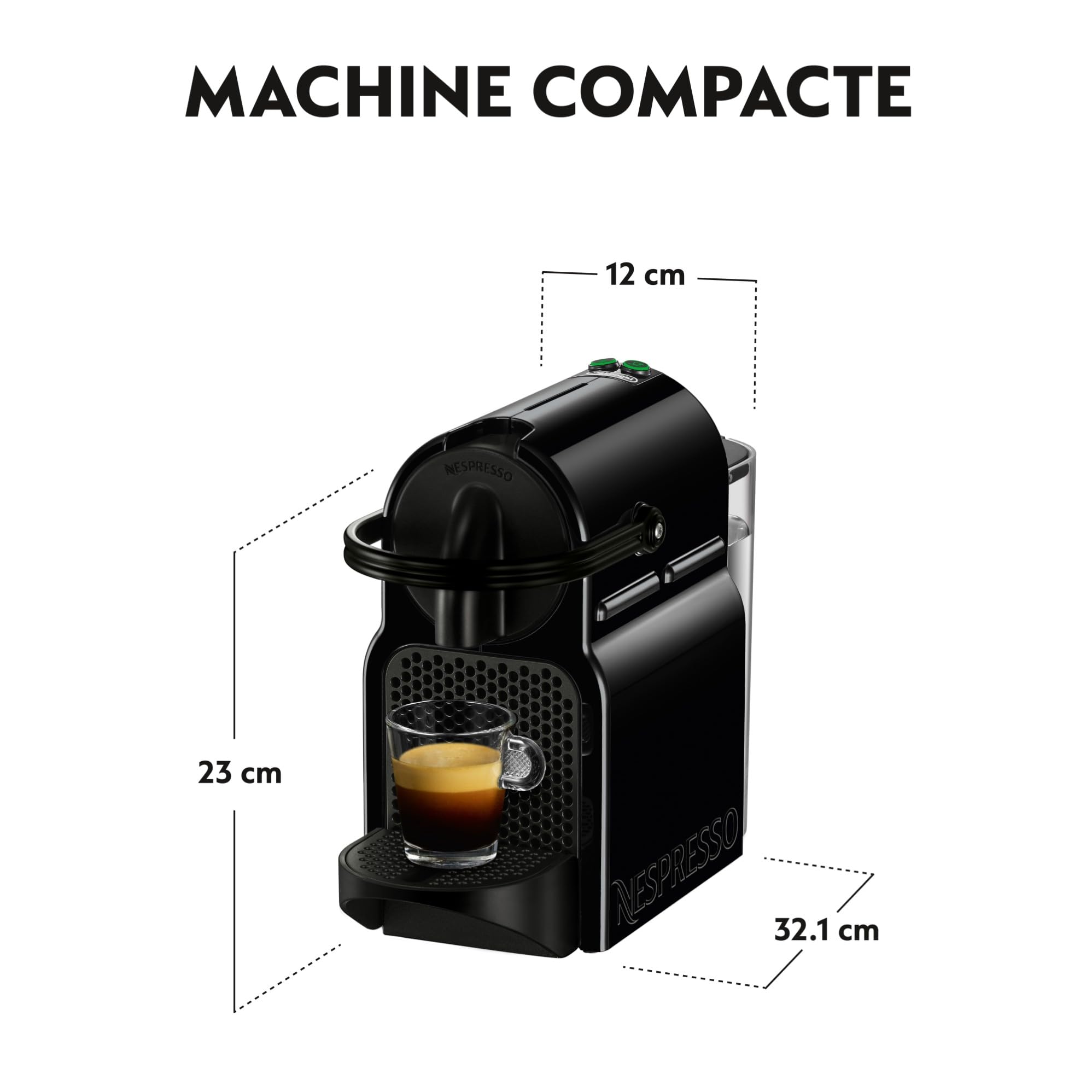 Navisto Inissia, Machine à Café Automatique, Machine à Capsules pour une Seule Tasse