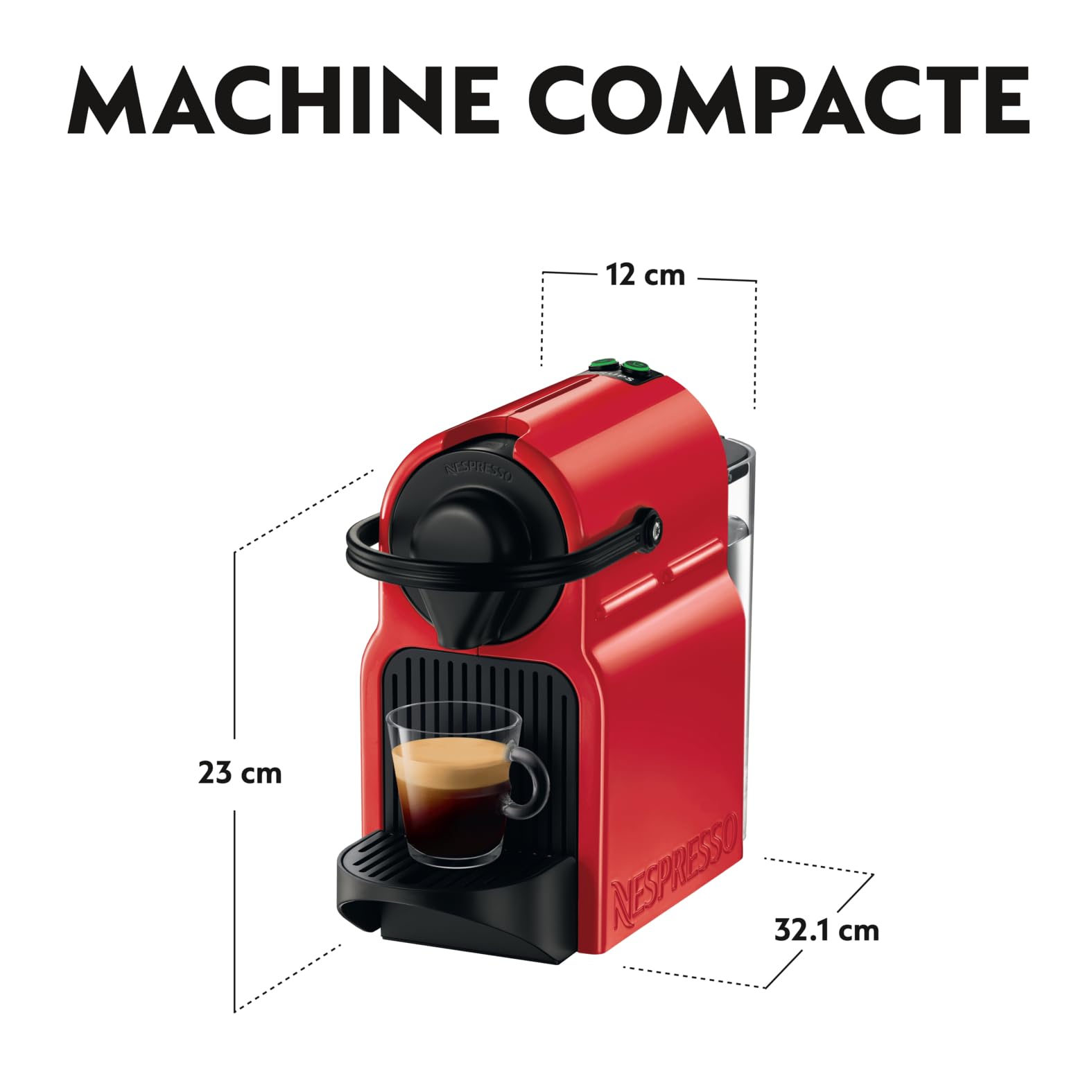Navisto Machine à café Inissia rouge, Cafetiere Espresso , taglia unica