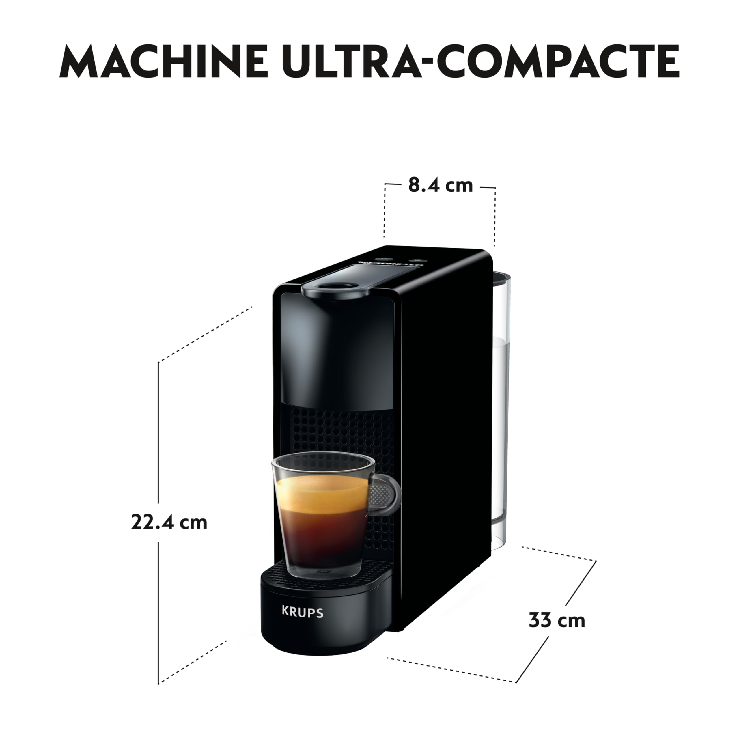 Navisto Machine à Café Essenza Mini Noir Cafetière à Capsules