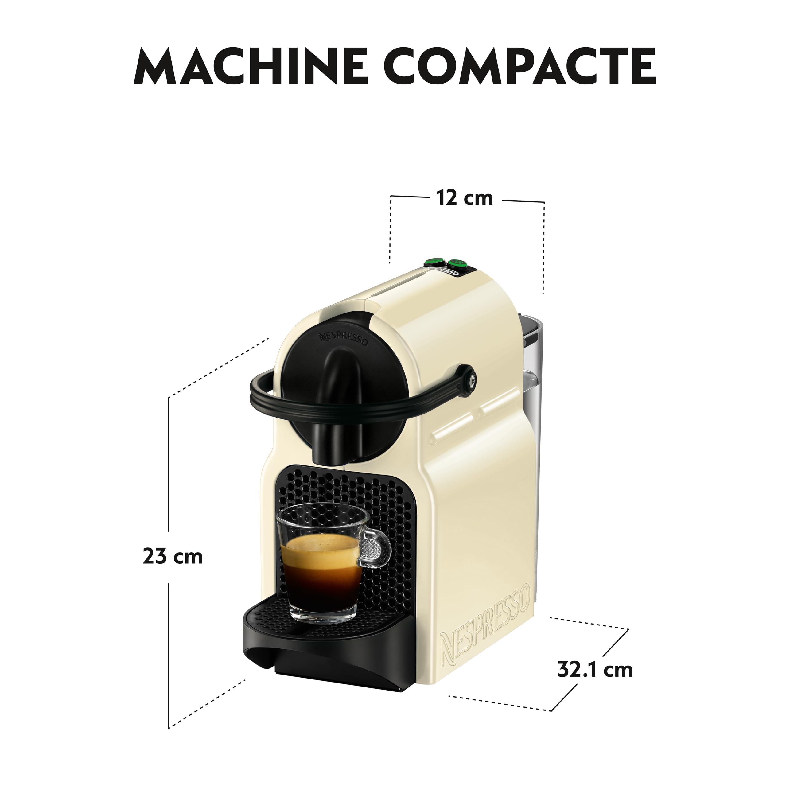 Navisto Inissia , Machine à Café Automatique, Machine à Capsules pour une Seule Tasse
